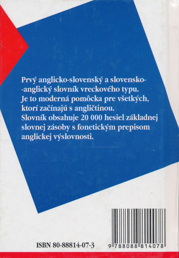Mária Gryczová: Anglicko-slovenský slovensko-anglický vreckový slovník