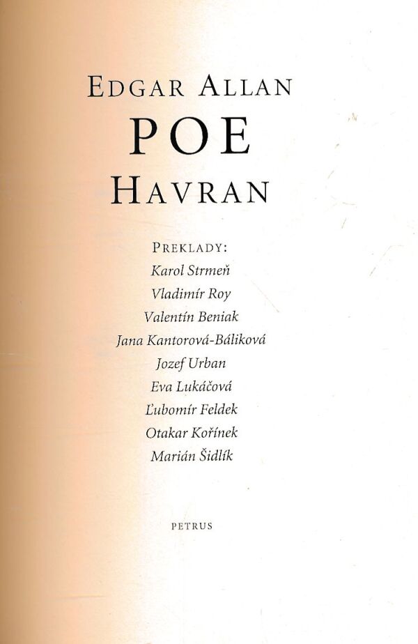 Edgar Allan Poe: HAVRAN