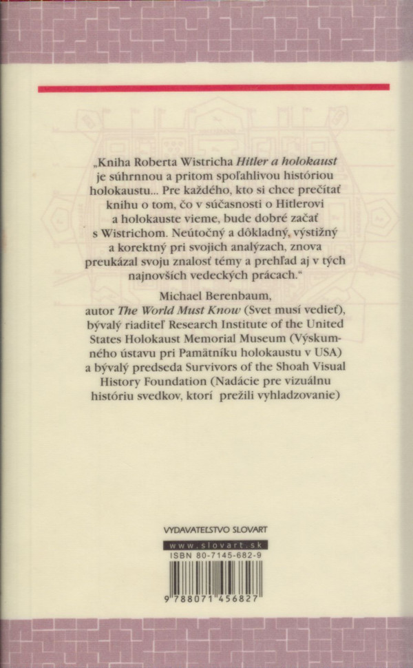 Robert S. Wistrich: HITLER A HOLOKAUST