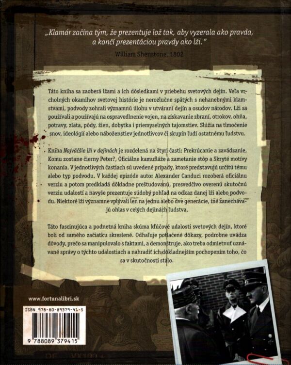 Alexander Canduci: NAJVÄČŠIE LŽI V DEJINÁCH