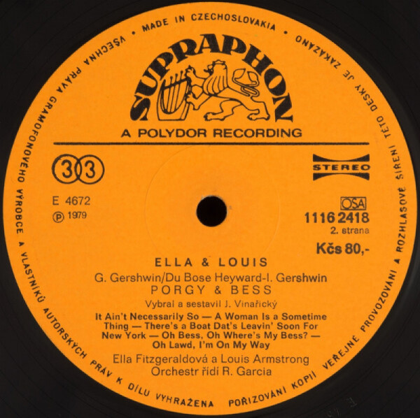 Ella Fitzgerald, Louis Armstrong: PORGY & BESS - LP