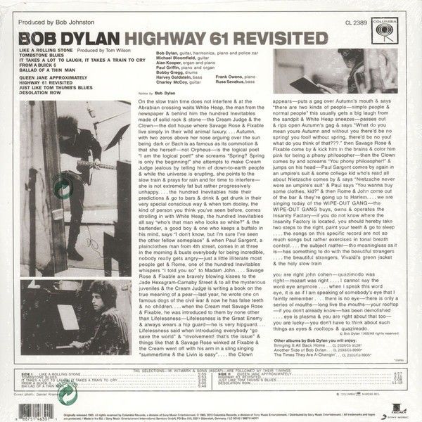 Bob Dylan: HIGHWAY 61 REVISITED - LP