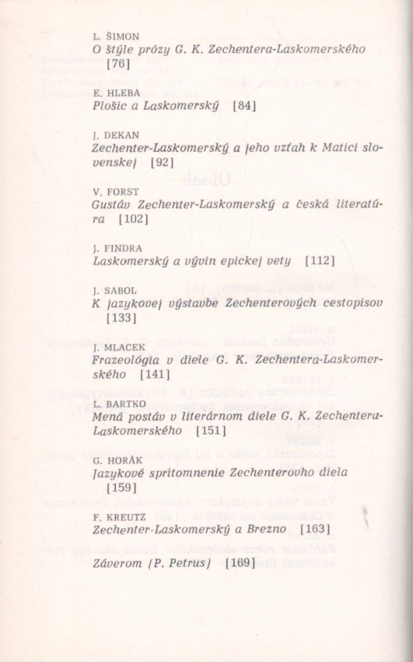 G.K.ZECHENTER-LASKOMERSKÝ - ŽIVOT A DIELO 1824-1908