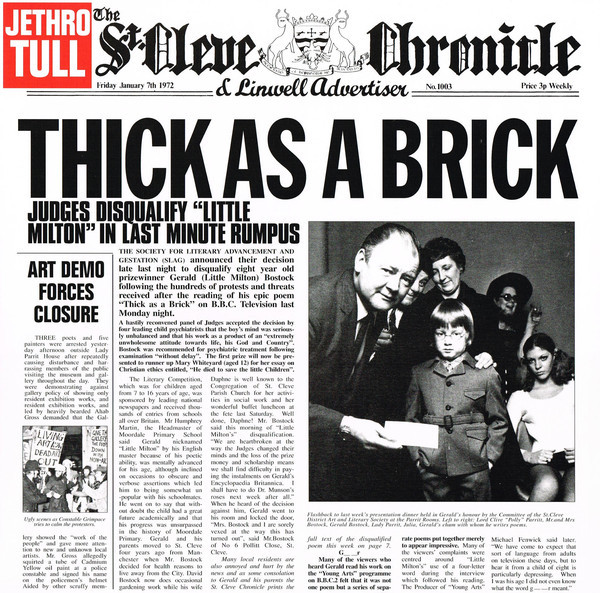Jethro Tull: THICK AS A BRICK - LP