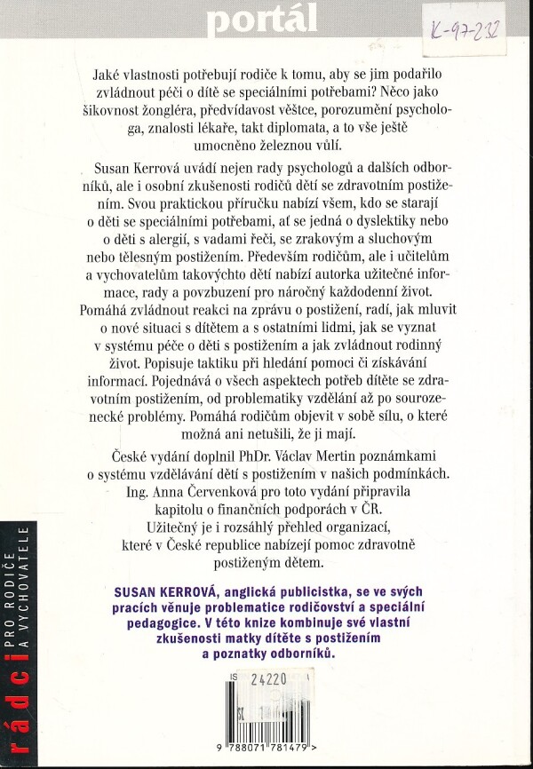Susan Kerrová: DÍTĚ SE SPECIÁLNÍMI POTŘEBAMI