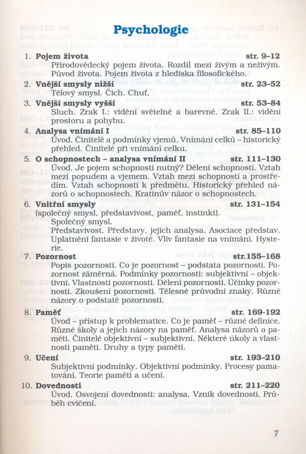 A. M. OP Marek: PSYCHOLOGIE