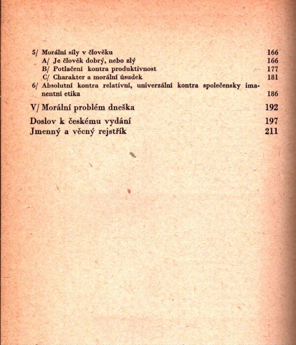 Erich Fromm: ČLOVĚK A PSYCHOANALÝZA