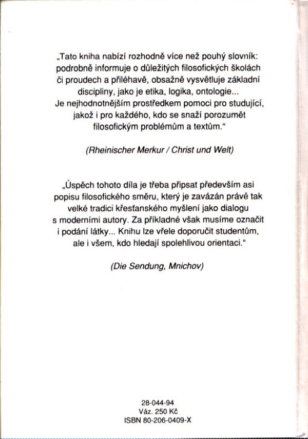 Walter Brugger: FILOSOFICKÝ SLOVNÍK