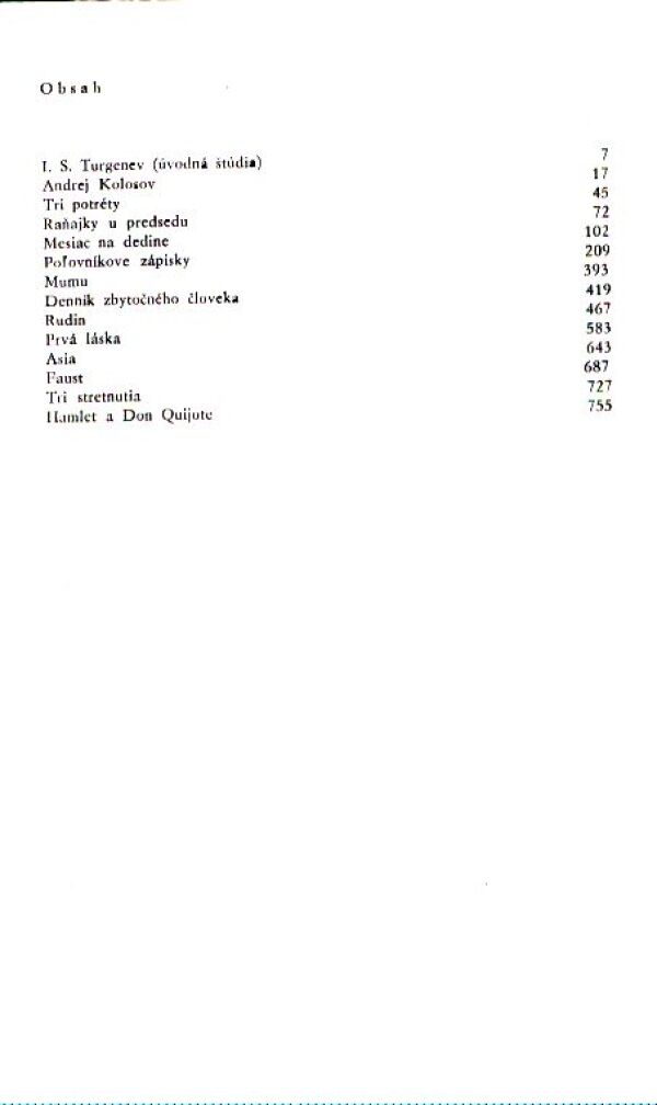 Ivan Sergejevič Turgenev: POĽOVNÍKOVE ZÁPISKY. RUDIN A INÉ