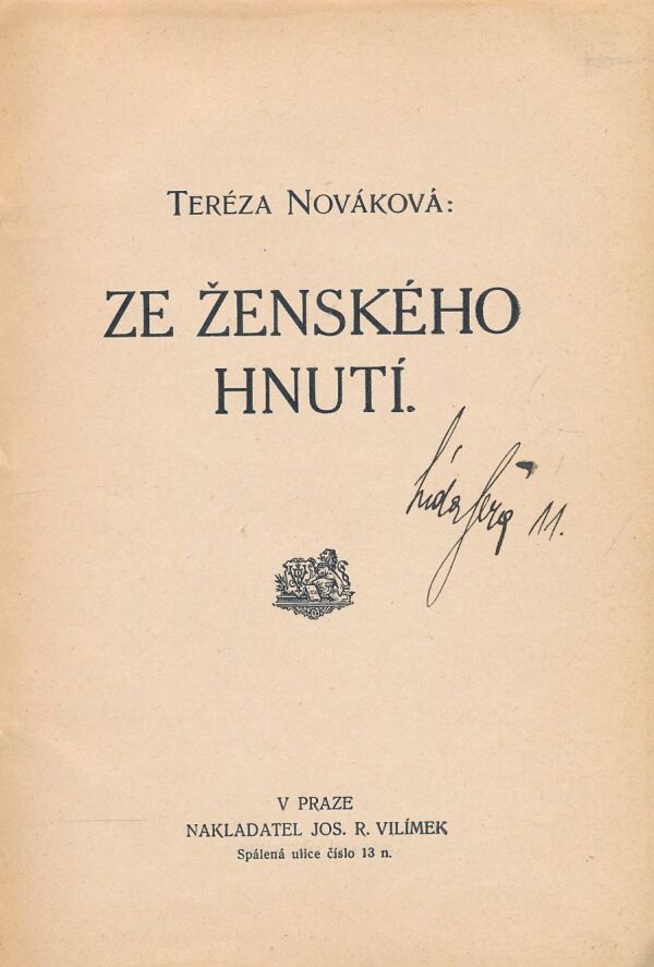 Tereza Nováková: Ze ženského hnutí