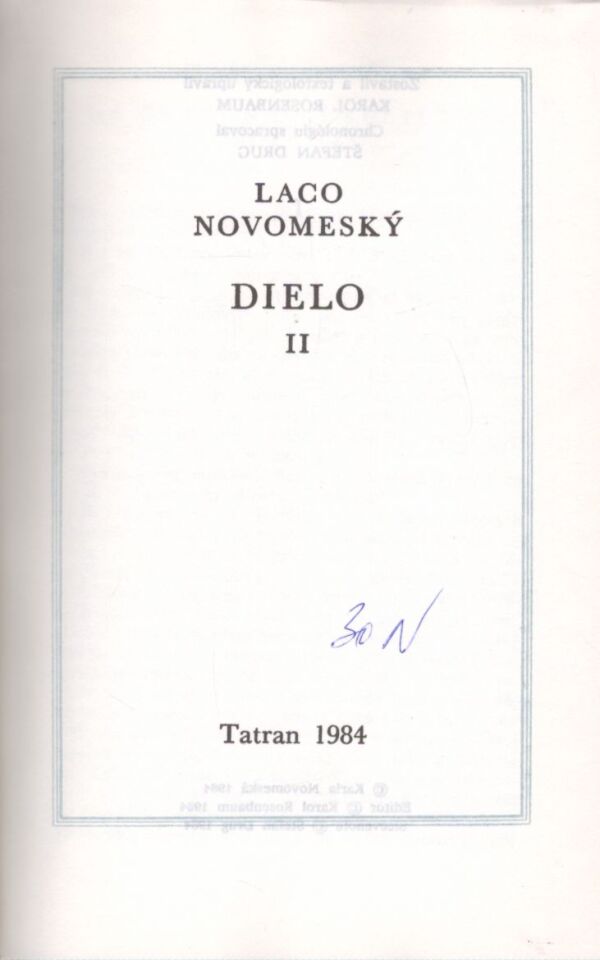 Laco Novomeský: LACO NOVOMESKÝ DIELO II.