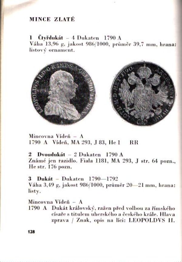 Eduard Polívka: MINCE JOSEFA II. A LEOPOLDA II.