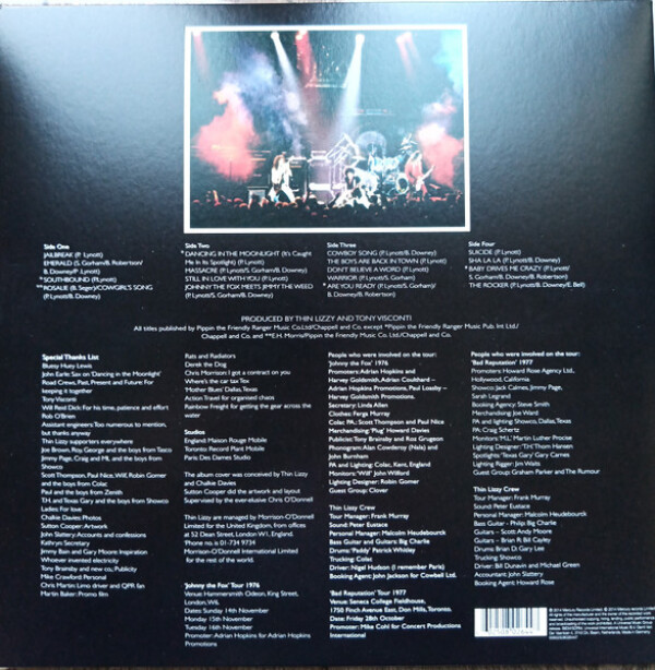 Thin Lizzy: LIVE AND DANGEROUS - 5 LP