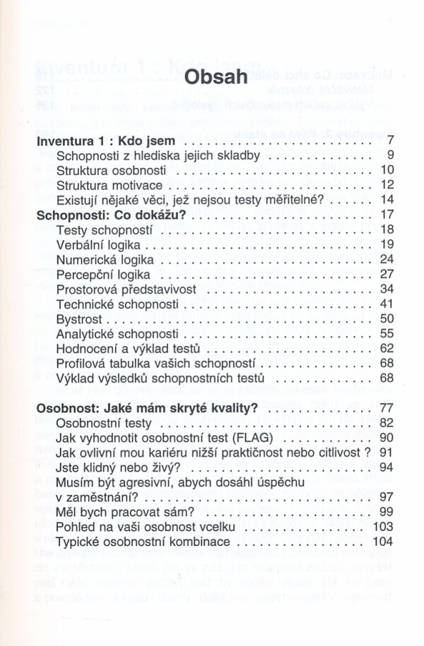 Jim Barret, Geoff Williams: OTESTUJTE SI SVÉ SCHOPNOSTI