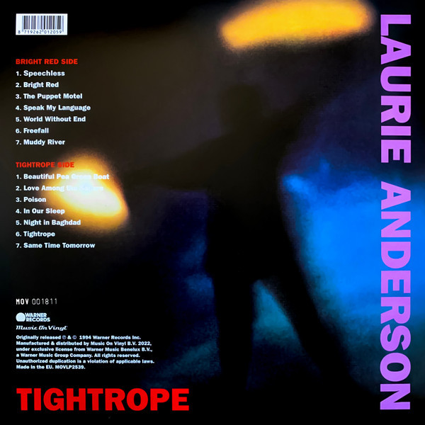 Laurie Anderson: BRIGHT RED - LP