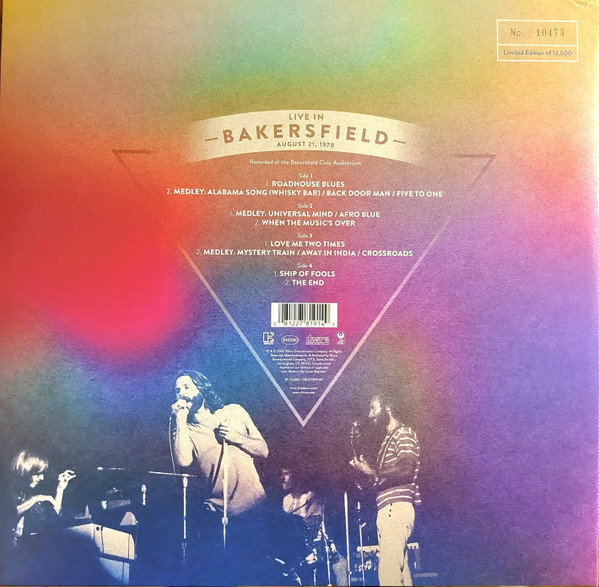 The Doors: LIVE IN BAKERSFIELD - 2 LP