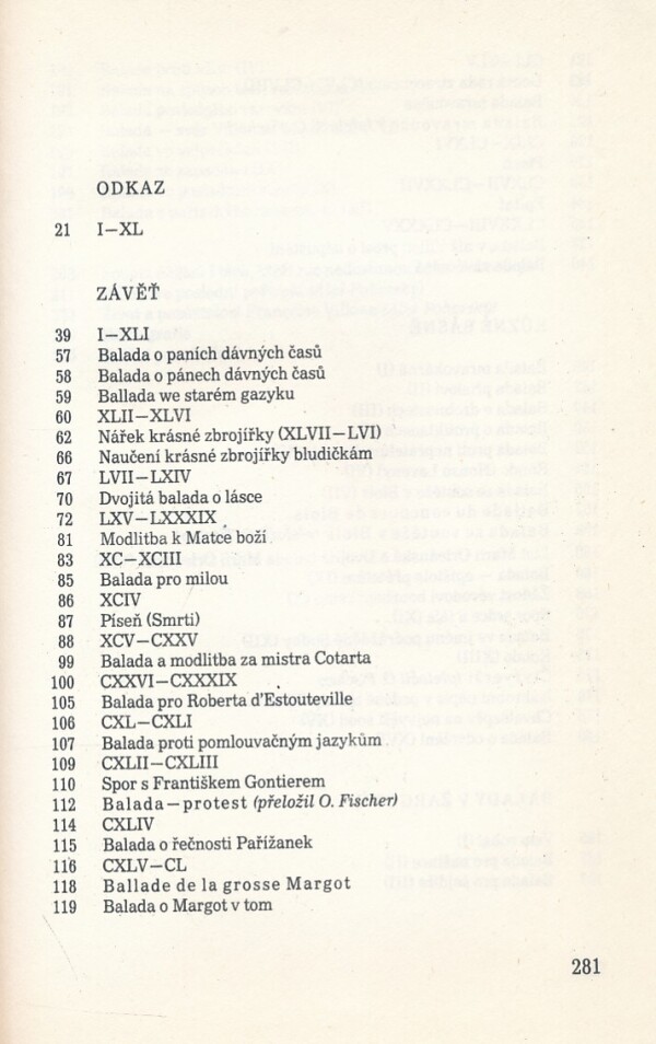 Francois Villon: ŠIBENIČNÍK