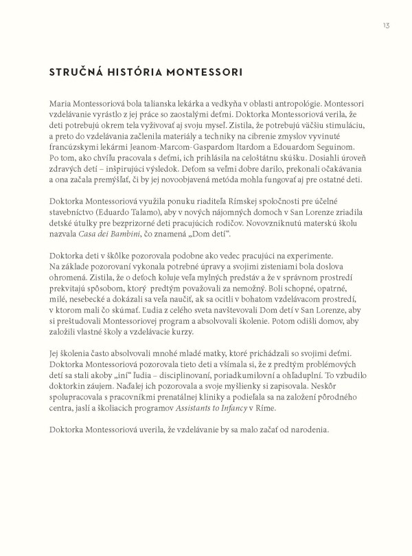 Simone Davies, Junnifa Uzodike: MONTESSORI PRE BÁBÄTKÁ