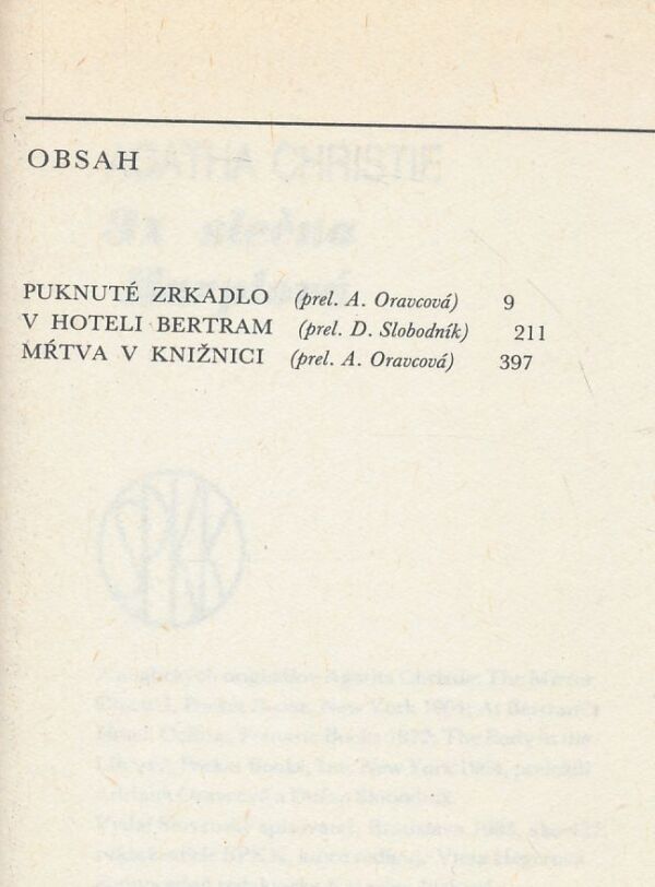 Agatha Christie: 3x slečna Marplová