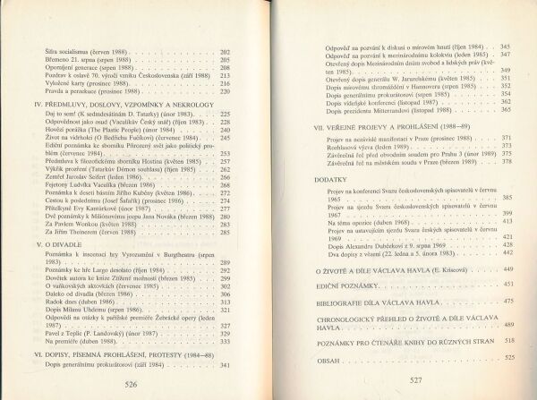 Václav Havel: Do různých stran