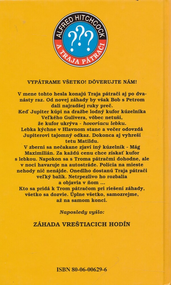 Robert Arthur: ZÁHADA HOVORIACEJ LEBKY