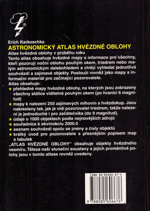 Erich Karkoschka: ASTRONOMICKÝ ATLAS HVĚZDNÉ OBLOHY