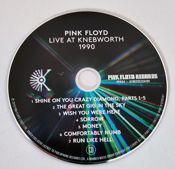 Floyd Pink: LIVE AT KNEBWORTH 1990 - CD