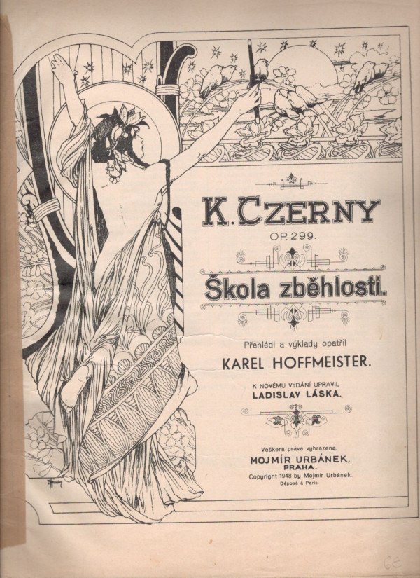 Karel Hoffmeister: CZERNY - ŠKOLA ZBĚHLOSTI OP. 299 - NOTY PRE KLAVÍR