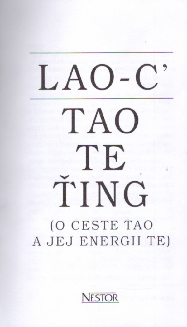 Lao-C': TAO TE ŤING