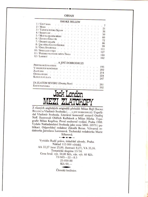 Jack London: MEZI ZLATOKOPY