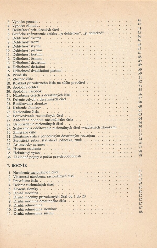 Viliam Matuška, Zdeněk Trefný: MATEMATIKA ZÁKLADNEJ ŠKOLY V HESLÁCH