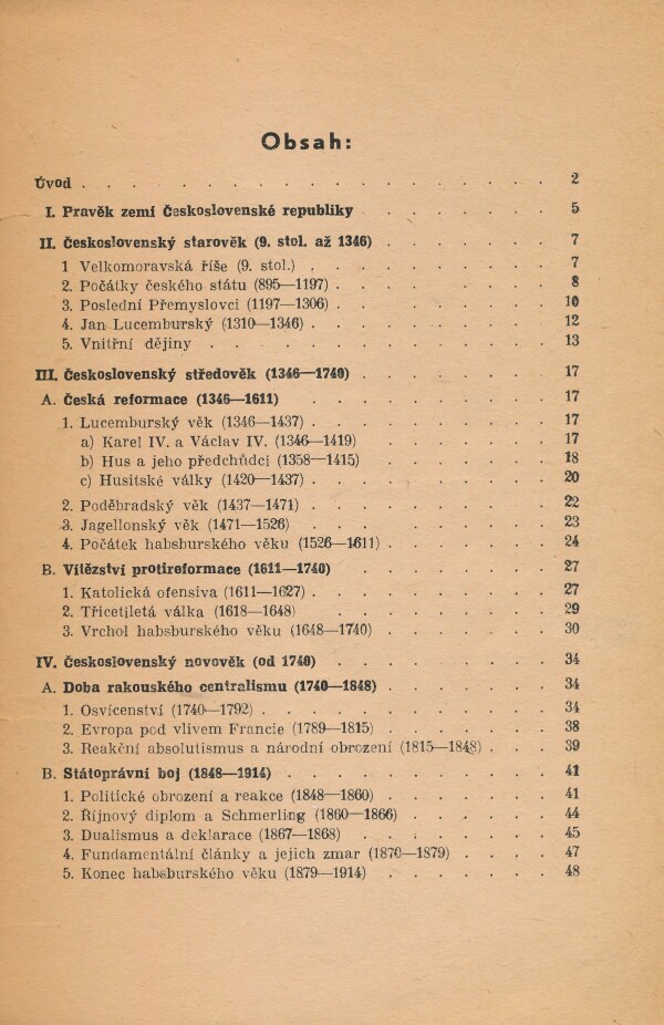 Eduard Šmejkal: PŘEHLED ČESKOSLOVENSKÝCH DĚJIN