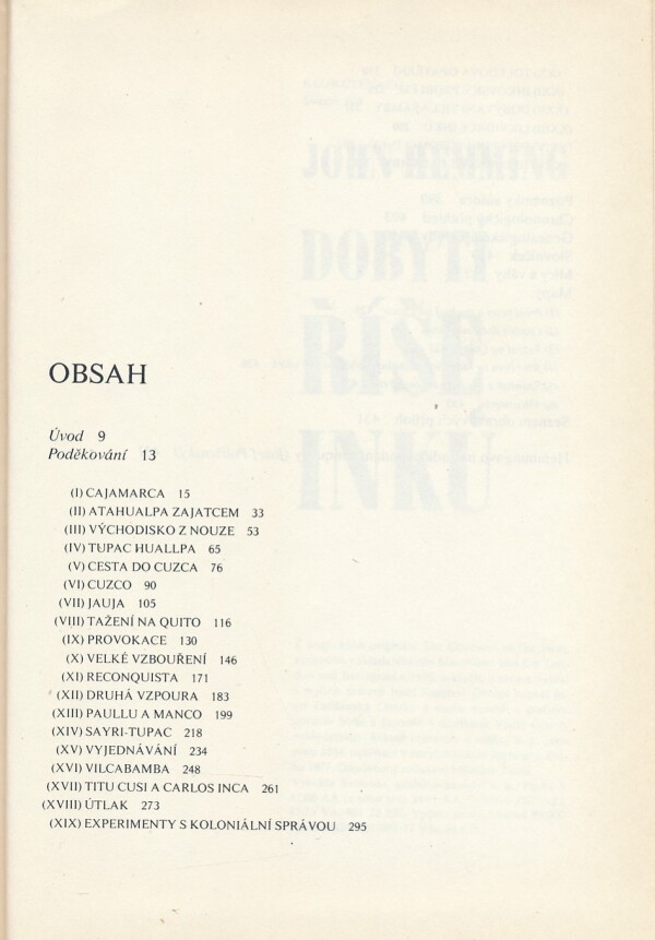 John Hemming: DOBYTÍ ŘÍŠE INKŮ