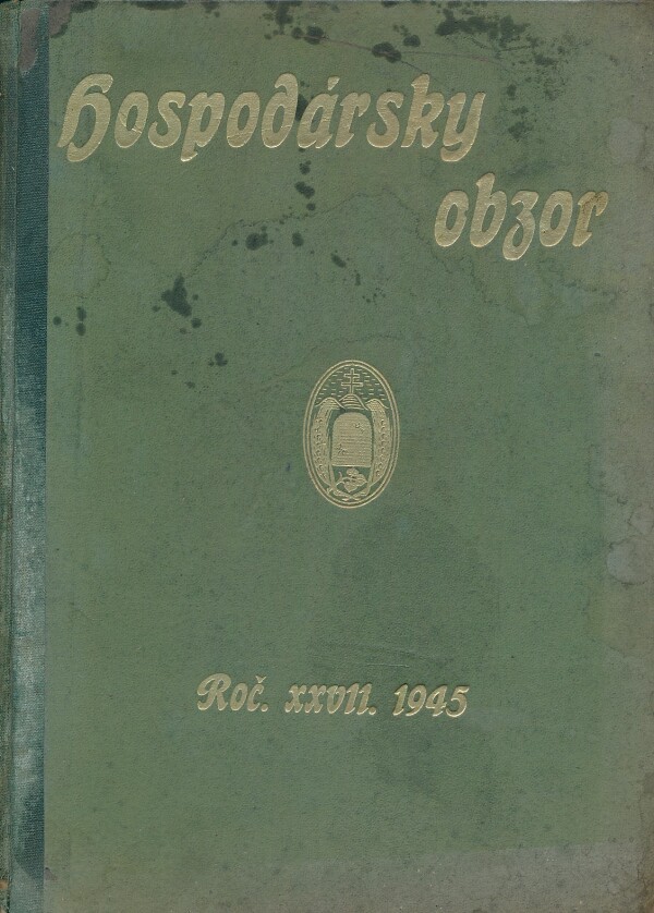 HOSPODÁRSKY OBZOR ROČNÍK XXVII. 1945