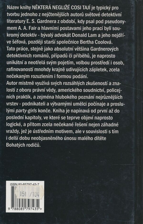 Erle Stanley Gardner: Některá negližé cosi tají