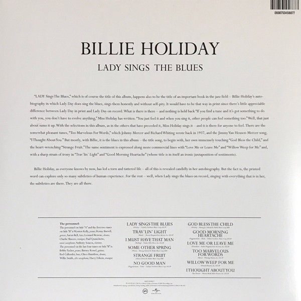 Billie Holiday: LADY SINGS THE BLUES - LP