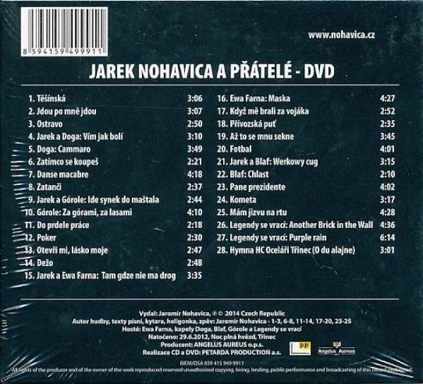 Jaromír Nohavica: JAREK NOHAVICA A PŘÁTELÉ 2 CD + DVD / NOC PLNÁ HVĚZD
