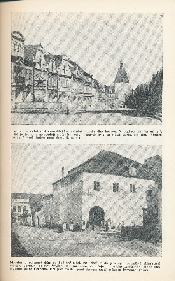 DOMAŽLICE VČERA, DNES A ZÍTRA