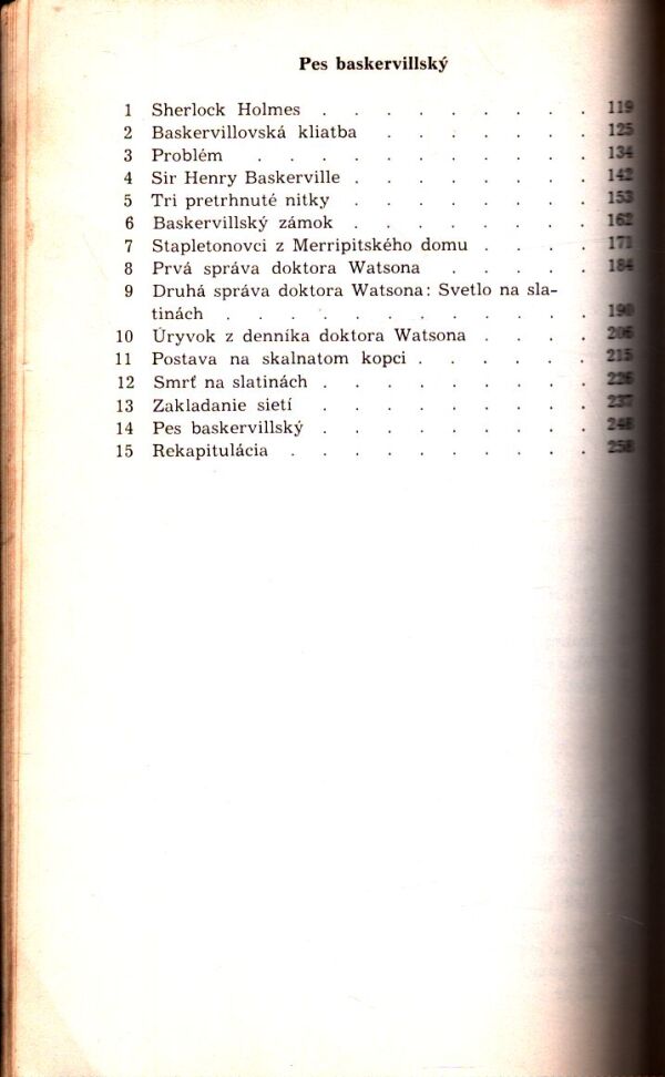 Sir A. Conan Doyle: ŠTÚDIA V ČERVENOM, PES BASKERVILLSKÝ