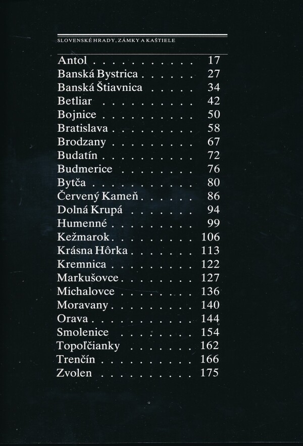 Eva Križanová, Dalibor Kusák: SLOVENSKÉ HRADY, ZÁMKY A KAŠTIELE