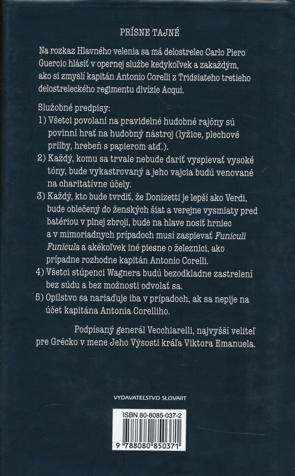 Luise de Berniéres: MANDOLÍNA KAPITÁNA CORELLIHO