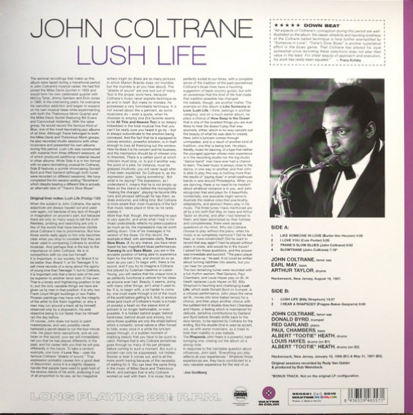 John Coltrane: LUSH LIFE - LP