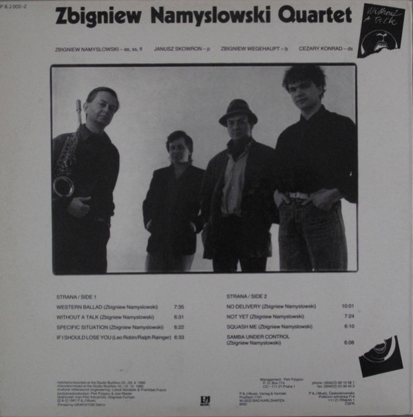 Zbigniew Namyslowski Quartet: WITHOUT A TALK - LP