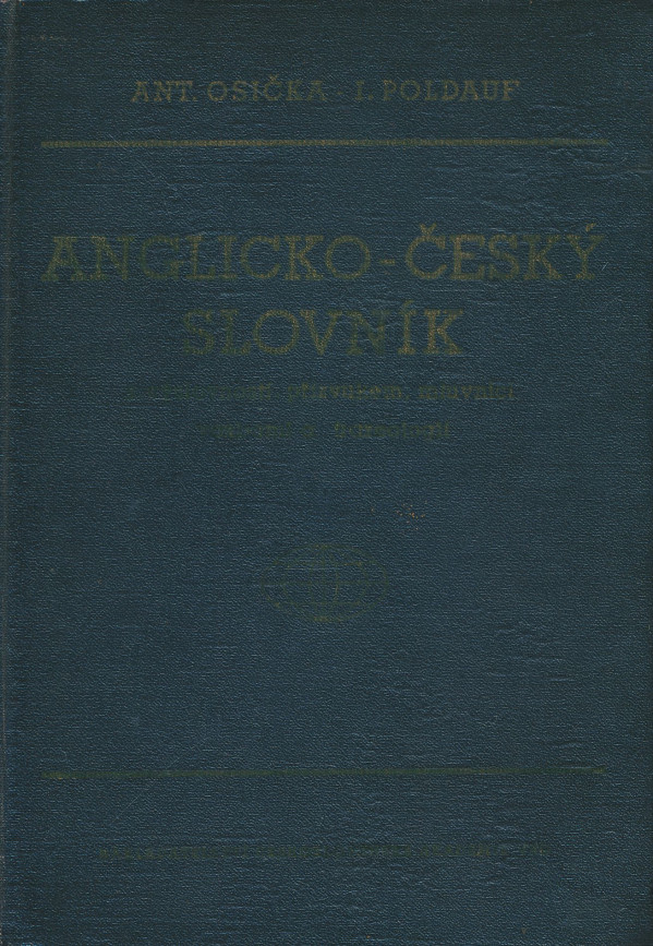 Antonín Osička, Ivan Poldauf: Anglicko-český slovník