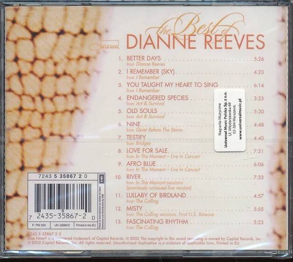 Dianne Reeves: THE BEST OF DIANNE REEVES