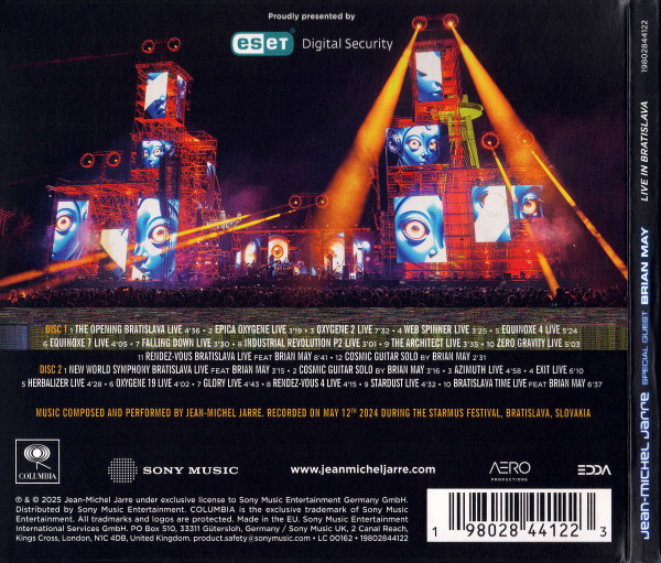 Jean-Michel Jarre: LIVE IN BRATISLAVA - 2 CD