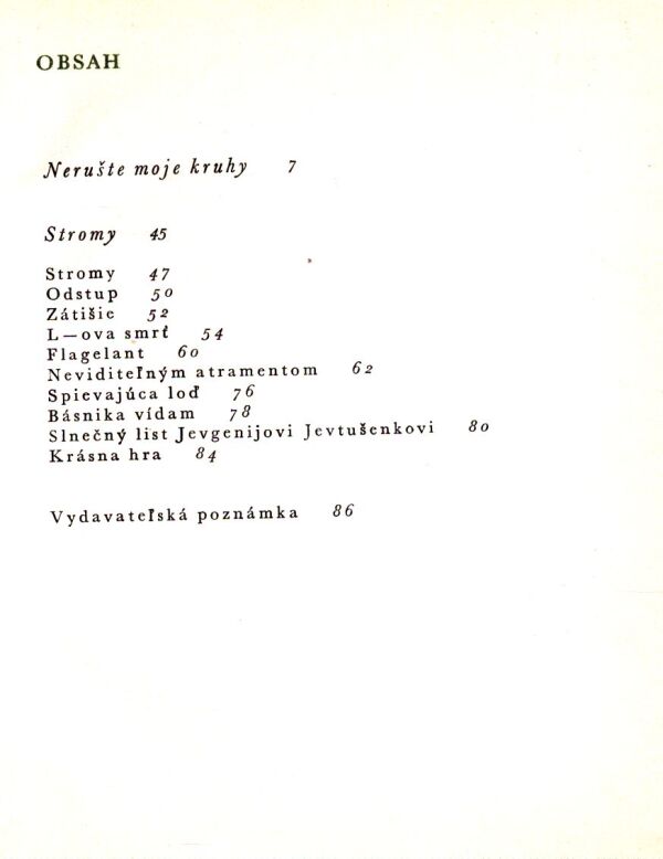 Ján Smrek: NERUŠTE MOJE KRUHY