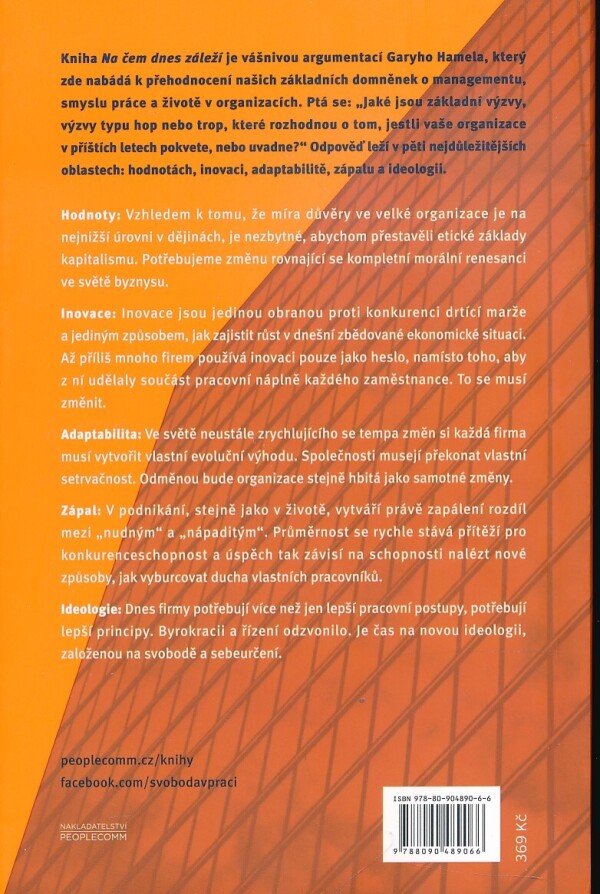 Gary Hamel: NA ČEM DNES ZÁLEŽÍ
