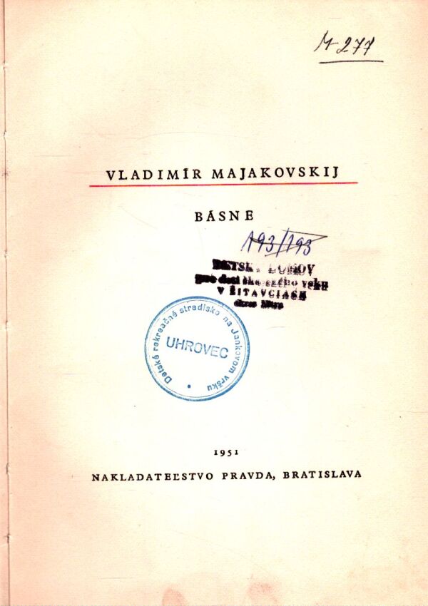 Vladimír Majakovskij: BÁSNE