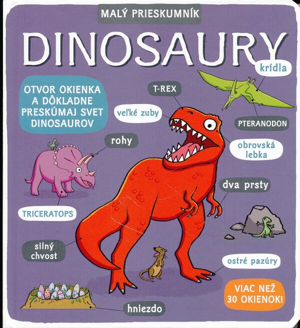 DINOSAURY - MALÝ PRIESKUMNÍK - LEPORELO S OKIENKAMI